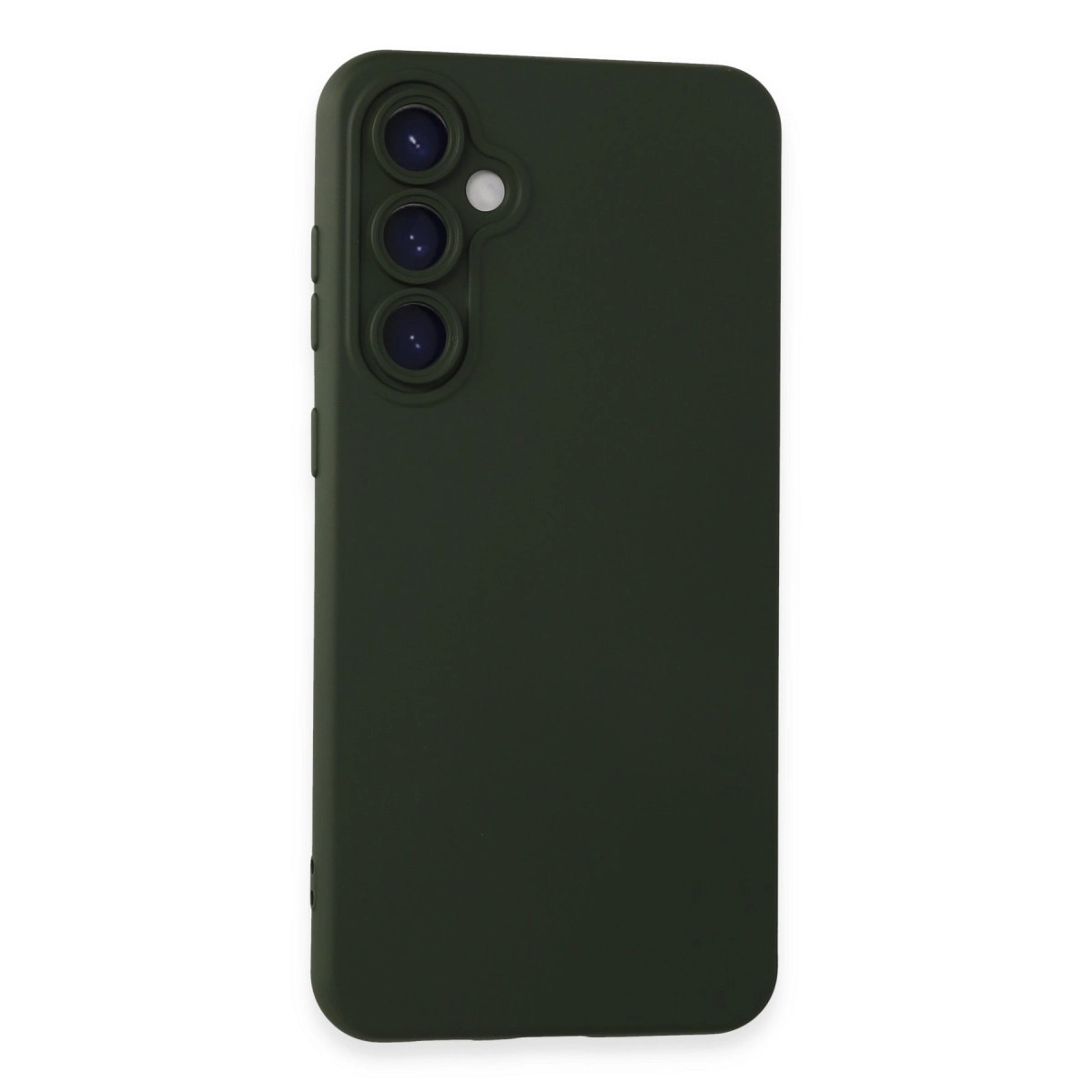 Samsung Galaxy S23 Fe Kılıf Nano İçi Kadife Silikon - Koyu Yeşil