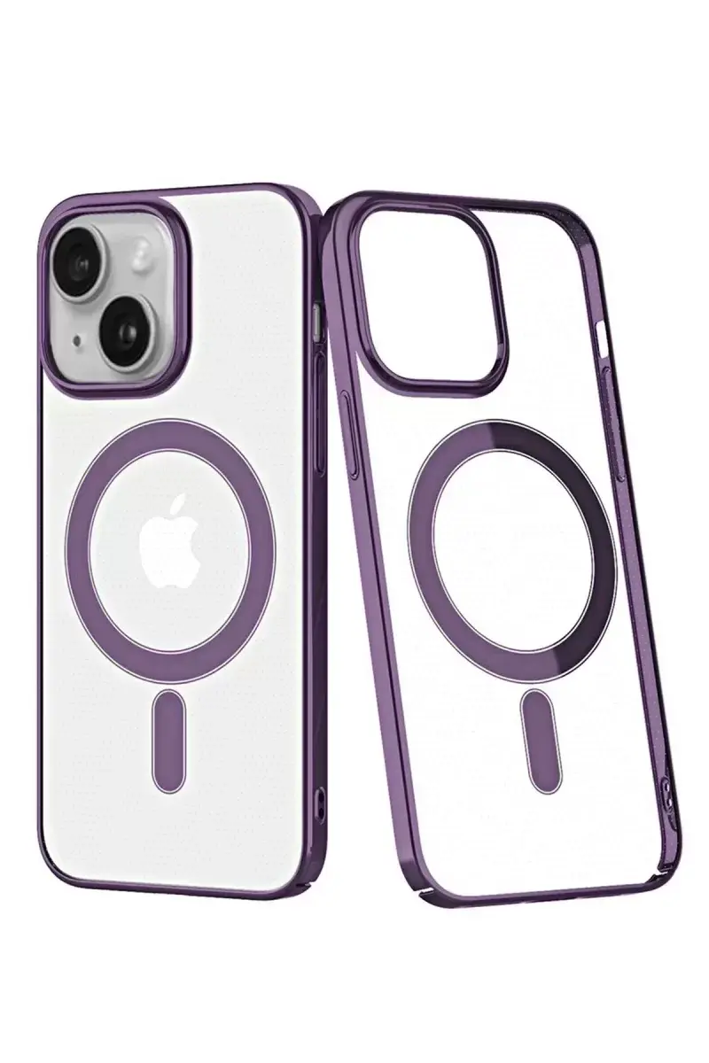 Newface İphone 14 Plus Kılıf Element Magneticsafe Sert Kapak - Mor