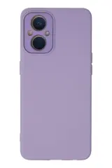 Newface Oppo Reno 7 Lite Kılıf Lansman Glass Kapak - Lila