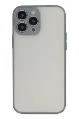 Newface İphone 13 Pro Max Kılıf Montreal Silikon Kapak - Gri