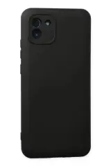 Newface Samsung Galaxy A03 Kılıf Nano İçi Kadife Silikon - Siyah