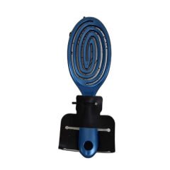 Pro Üç Boyutlu Fleksi Esnek Spiral Açma Tarama Oval Saç Fırçası Mavi 1 Adet