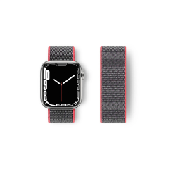 Watch 38mm Hasırlı Cırtcırtlı Kordon - Pembe