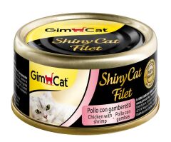 Gimcat Shinycat Fileto Tavuk Karidesli Konserve Kedi Maması 70 gr