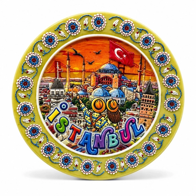 Kapadokya Temalı Seramik Magnet Alk5860