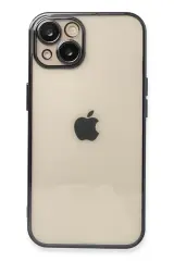 Newface Apple İphone 13 Kılıf Razer Lensli Silikon - Siyah