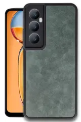 Newface Realme C65 Kılıf Aras Deri Kapak - Koyu Yeşil