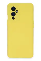 Newface One Plus 9 Kılıf Nano İçi Kadife Silikon - Sarı