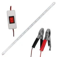 Powermaster Pm-11060 60cm 12v 10w T8 İnce 42 Smd Led 6500k Beyaz Lamba Akü Maşalı Anahtarlı