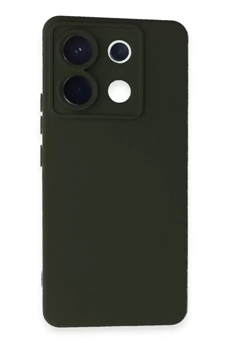 Newface Xiaomi Redmi Note 13 Pro 5g Kılıf Nano İçi Kadife Silikon - Koyu Yeşil