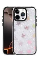 Newface Apple İphone 15 Pro Max Lumi Desenli Kapak - Siyah