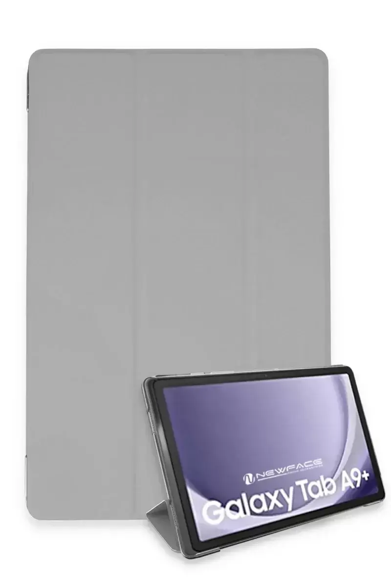 Newface Samsung Galaxy Tab A9 Plus Kılıf Tablet Smart Kılıf - Gri