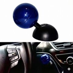 Bilardo Topu Tasarımlı Metal Start Stop Düğmesi Mavi