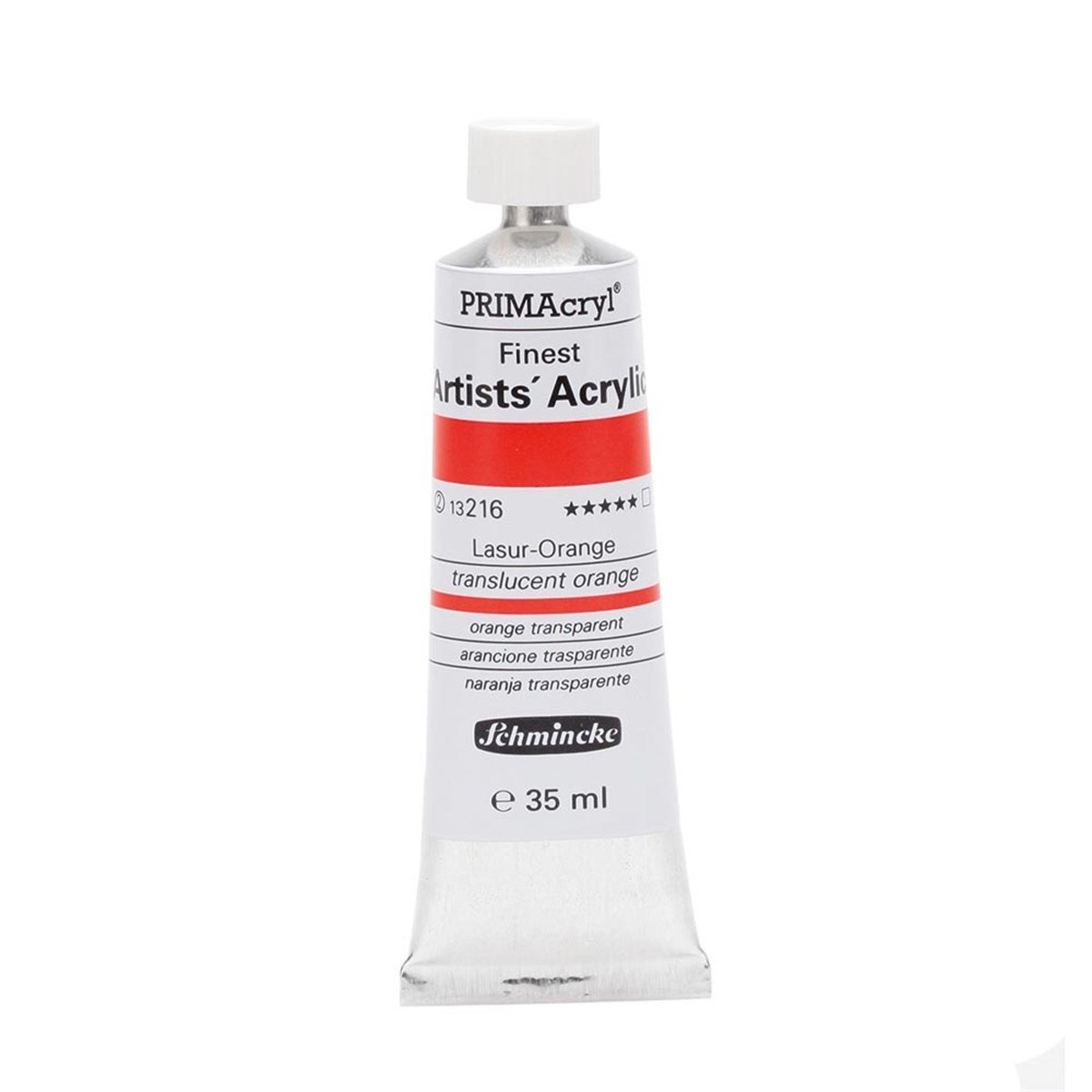 PRİMAcryl Artist Akrilik Boya - Translucent Orange  - 35ml - Seri 2