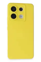 Newface Xiaomi Redmi Note 13 Pro 5g Kılıf Nano İçi Kadife Silikon - Sarı