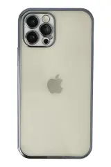 Newface İphone 12 Pro Kılıf Razer Lensli Silikon - Lacivert