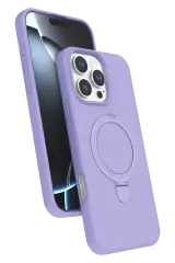 Newface Apple İphone 16 Pro Regal Magsafe Standlı Kapak - Lila