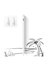 İpad 2018-2022 İçin Düğmeli Stylus Kalem, Avuç İçi Reddetme Aktif Kalem Apple Uyumlu