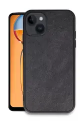 Newface Apple İphone 14 Kılıf Aras Deri Kapak - Siyah