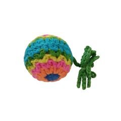 Markapet Kedi Oyuncağı İpli Örgü Top 4,5-66 cm Renkli