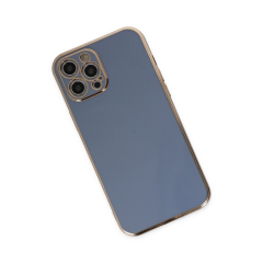 İphone 12 Pro Kılıf Volet Silikon - Mavi