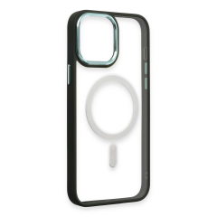 İphone 15 Pro Max Kılıf Room Magneticsafe Silikon - Köknar Yeşili