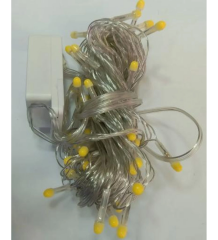 10m 100 Led Damla Uçlu Led Işık Beyaz Işık Şeffaf Kablo