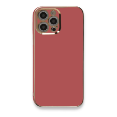 İphone 12 Pro Kılıf Volet Silikon - Kırmızı