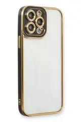 Newface İphone 13 Pro Max Kılıf Liva Lens Silikon - Siyah