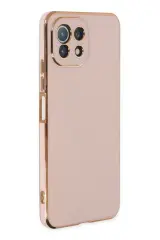 Newface Xiaomi Mi 11 Lite Kılıf Volet Silikon - Pembe