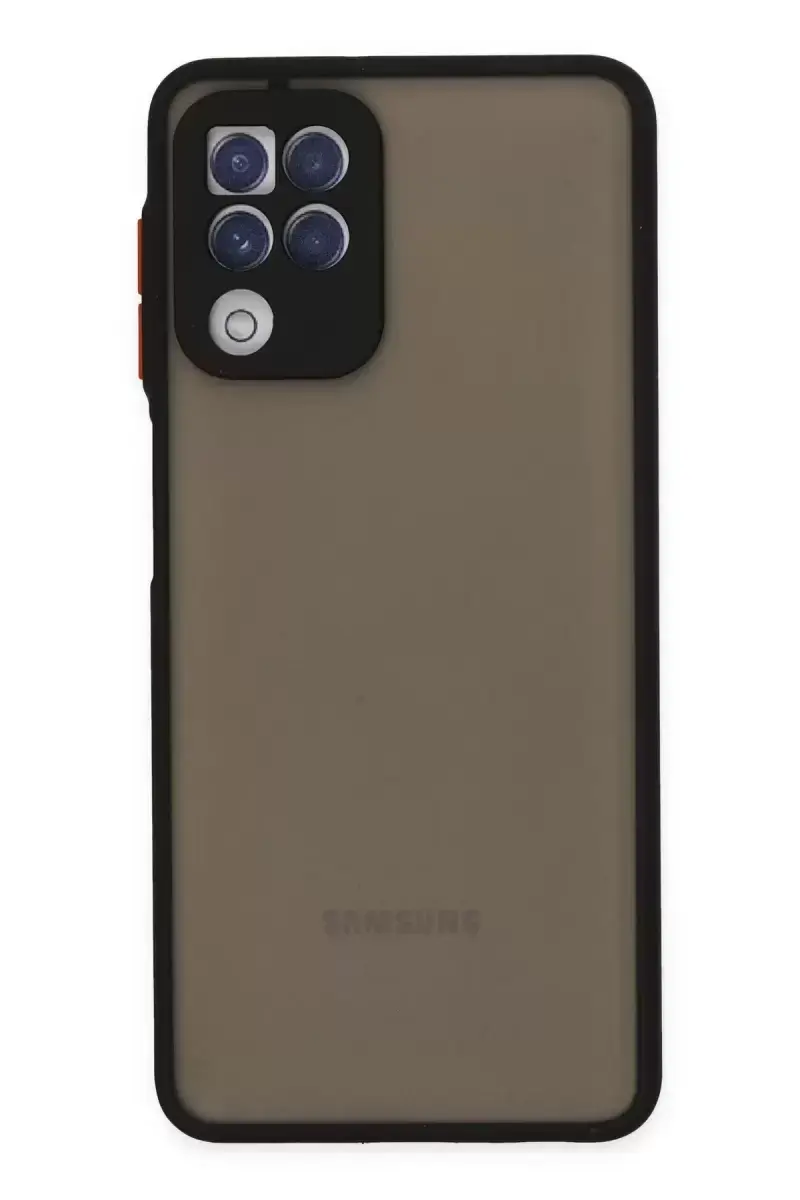 Newface Samsung Galaxy A22 Kılıf Montreal Silikon Kapak - Siyah