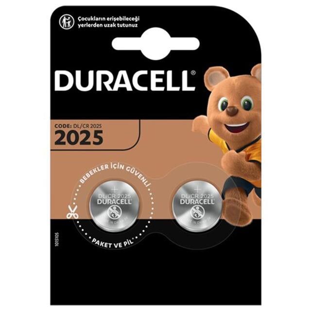 Duracell Cr2025 Lityum Pil (2'li Paket)