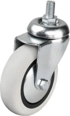 352 - 75x25 Mm Pvc Makaralı Vidalı Teker 4 Adet