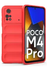 Newface Xiaomi Poco M4 Pro 4g Kılıf Optimum Silikon - Kırmızı