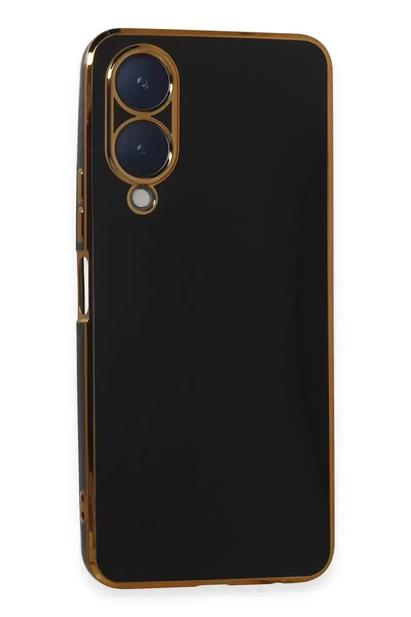 Newface Vivo Y17s Kılıf Volet Silikon - Siyah