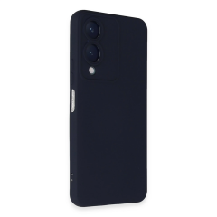 Vivo Y17s Kılıf Nano İçi Kadife Silikon - Lacivert