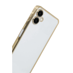 Samsung Galaxy A07 4g Razer Lensli Silikon - Gold