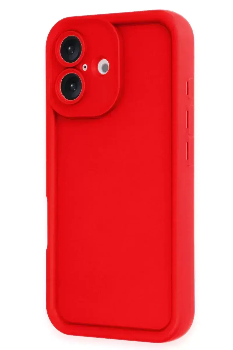 Newface İphone 16 Kılıf Viera Silikon - Kırmızı