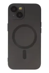 Newface Apple İphone 14 Plus Kılıf Moshi Lens Magneticsafe Silikon - Siyah