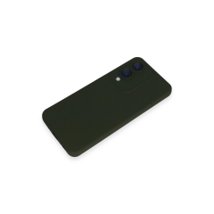 Vivo Y17s Kılıf Nano İçi Kadife Silikon - Koyu Yeşil