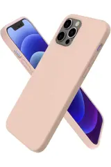 Newface İphone 12 Pro Kılıf First Silikon - Pudra