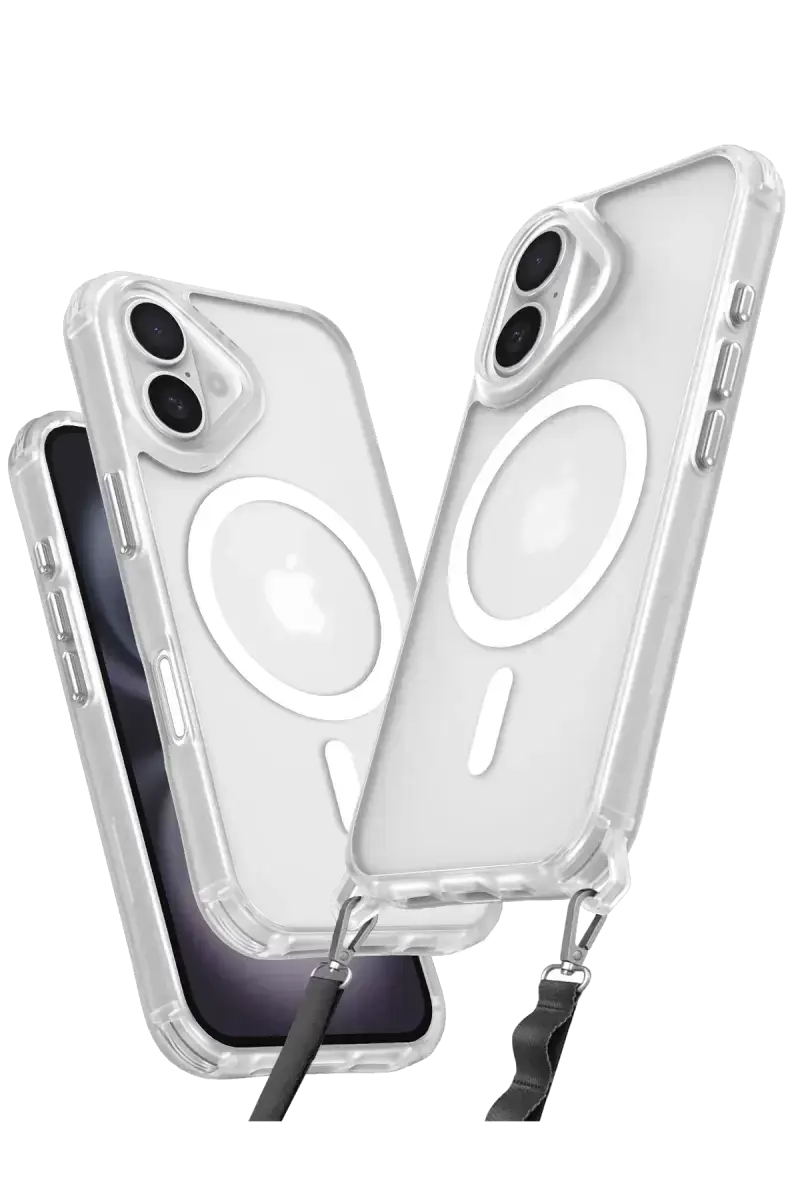 Newface Apple İphone 16 Plus Kılıf Enka Magsafe Silikon Kılıf - Şeffaf