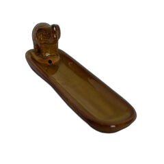 Tütsülük Kayık Fil Figürlü Seramik Çubuk Tütsülük Karışık Renk 20 Cm C0807