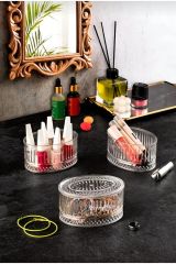 4'lü Kristal Oval Kapaklı Kahvaltılık Set (Cam Değildir)