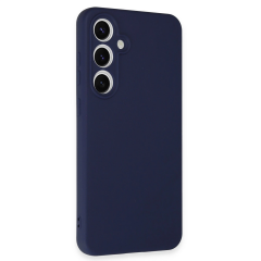 Samsung Galaxy S24 Fe Kılıf Nano İçi Kadife Silikon - Lacivert