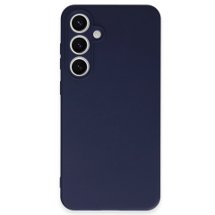 Samsung Galaxy S24 Fe Kılıf Nano İçi Kadife Silikon - Lacivert