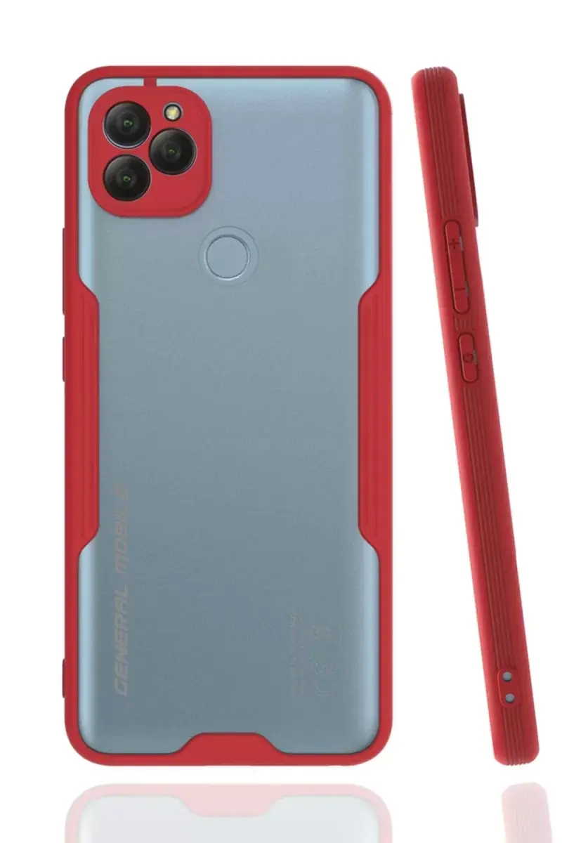 Newface General Mobile Gm 22 Kılıf Platin Silikon - Kırmızı