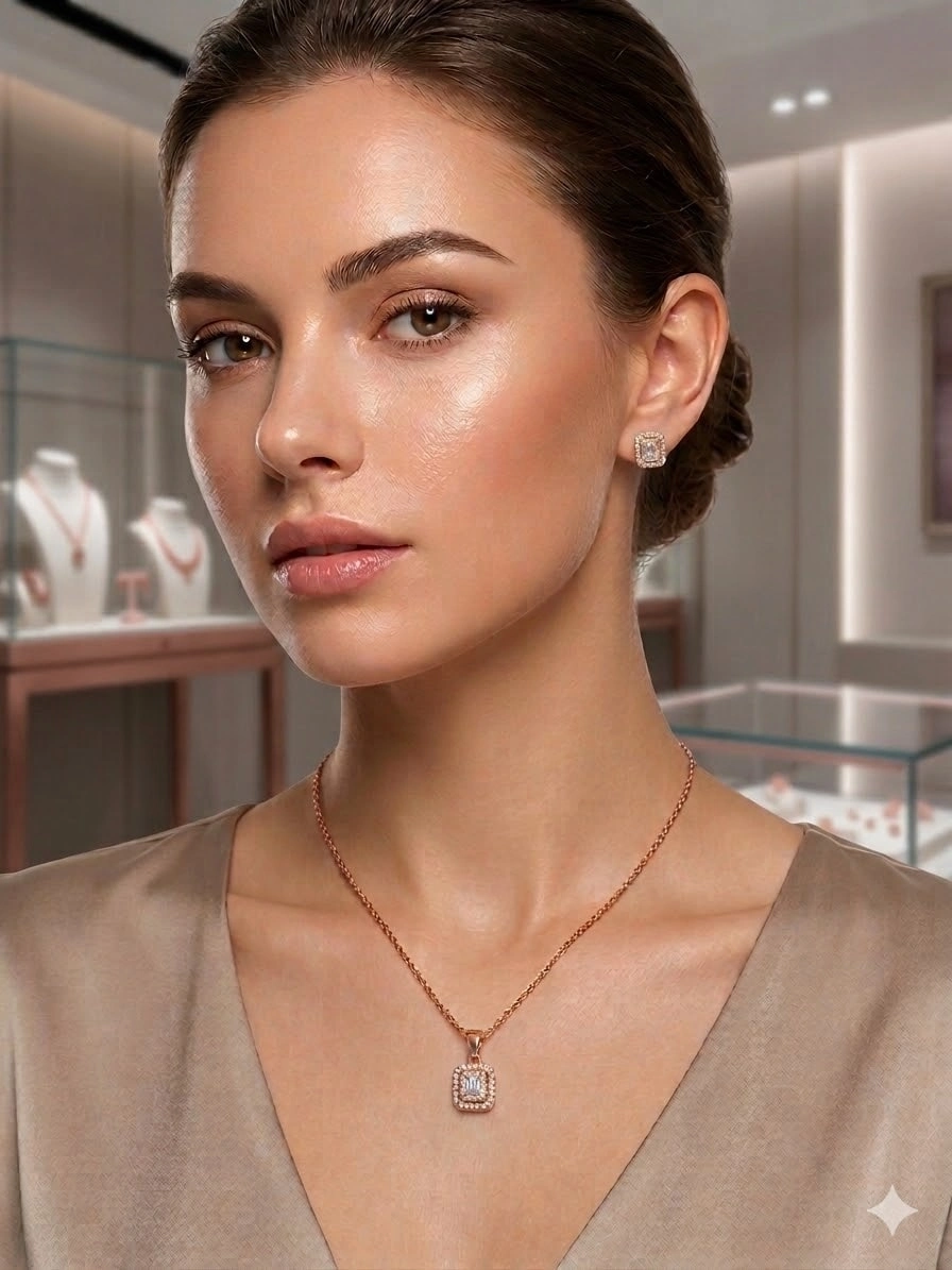 Baget Taşlı Set