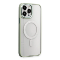 İphone 15 Pro Max Kılıf Room Magneticsafe Silikon - Su Yeşili