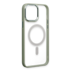 İphone 15 Pro Max Kılıf Room Magneticsafe Silikon - Su Yeşili